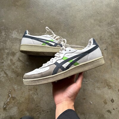 Asics Onitsuka Tiger GSM Shoes White Blue Grn D8H0K Mens Size 11.5