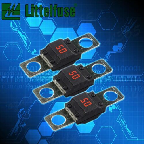 3pcs 50A AMP MIDI FUSES FOR DUAL BATTERY AND MEGA SOUND SYSTEMS AU STOCK - Picture 1 of 4