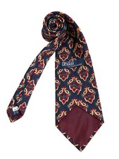   POLO BY RALPH LAUREN Blue Paisley Silk Tie HANDMADE USA 58"/ 3.5" NWT