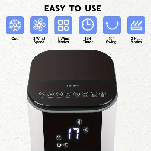 Advwin Electric Heater and Air Cooler - 2 in 1 Fan Heater & Cooler with Evaporat - Picture 3 of 8