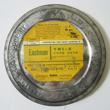 Vintage KODAK  TRI-X 7278 Reversal Movie Film - 16mm 360 Ft Factory SEALED Can