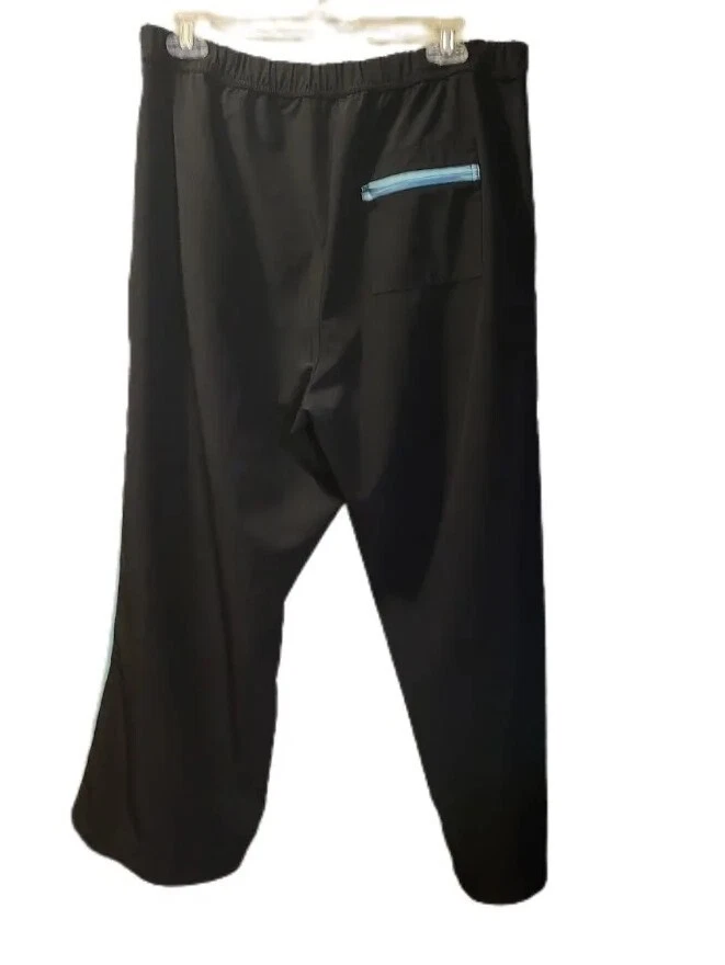 CBK Sport Azul Turq Ejercicio Bolsillo con Cremallera Capri Con Cintura Elástica Talla XL Foto 2 de 4