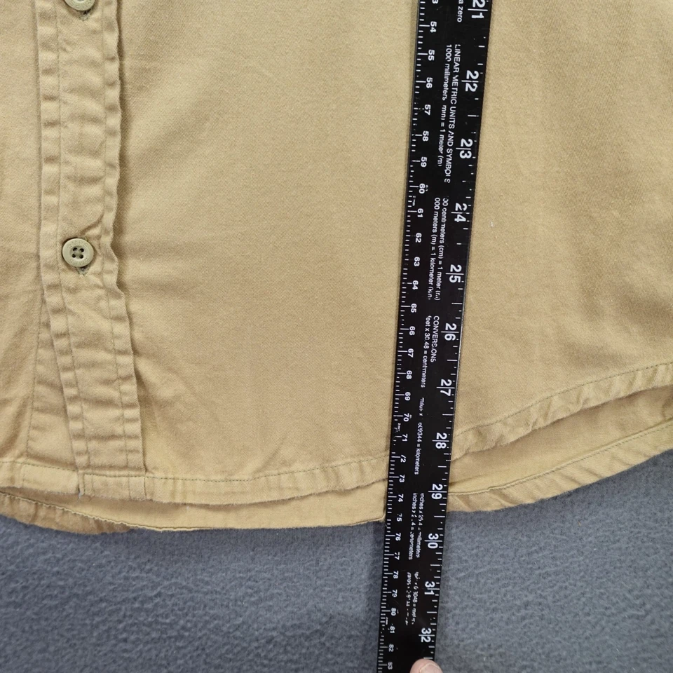 Tapout MPS MMA Button Up Shirt Men's L Brown Short Sleeve Mixed Martial Arts - Image 3 of 4