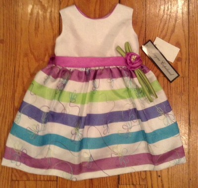 Jayne  Copeland Infant Dress 24 Mo. W Diaper Cover. Nwt