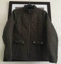 Ladies Dunnes Khaki Coat Size 14