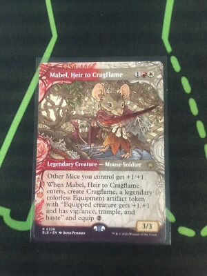 MTG Magic The Gathering Mabel, Heir To Cragflame BLB Rare Showcase