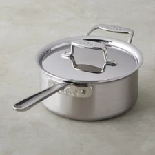 All-Clad BD55203 D5 Brushed 3-qt sauce Pan with Lid (SCRATCHED)