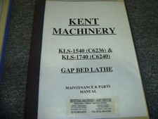 Kent KLS-1540 (C6236) Gap Bed Lathe Parts Catalog & Maintenance Manual