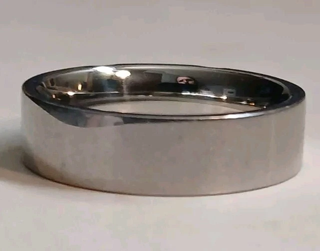 Anillo de banda Gemologica de acero inoxidable creado en ónix negro y esmalte para hombre talla 9 Foto 4 de 4