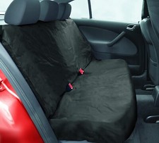 Heavy Duty Waterproof Single Rear Seat Protector In Black
