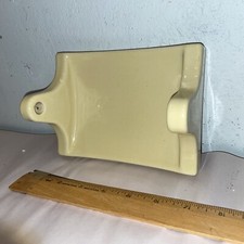 Vintage Retro Ceramic Yellow Toilet Paper Holder Wall Mount Thinset NOS