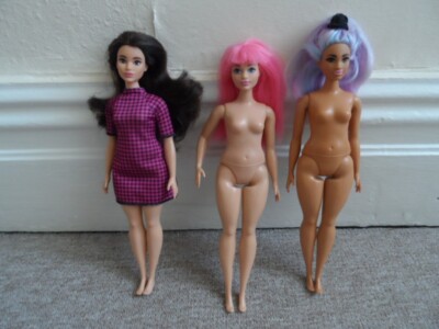 3 x Barbie Curvy Puppen Mattel 2016