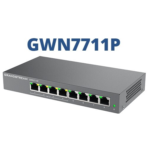 Grandstream GWN7711P, 8 Port, Layer-2-Lite-verwaltete Netzwerk-Switches - Bild 3 von 3
