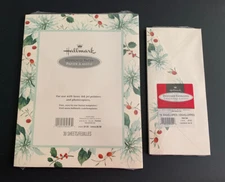 Christmas Stationery Letter Hallmark Printer Paper 25 matching 15 Env new
