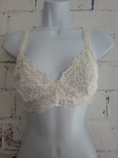 Xhilaration White Lace Bralette Wireless Racerback Bra Large Adjustable Straps