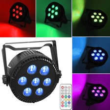 7LED Par Can Light DMX RGBW 4 IN 1 LED Stage Lighting DJ Disco Club Party Lights