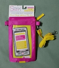 NEW SIMPLY SMART BRIGHT PINK & YELLOW CROSS BODY TECH TRAVEL & EVERYDAY BAG