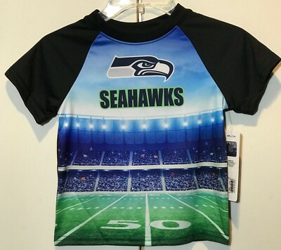New Seattle Seahawks Toddler Polyester T-shirt size 3T Kids Lil