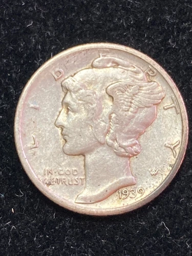 1939 D Mercury Dime Extra Fine
