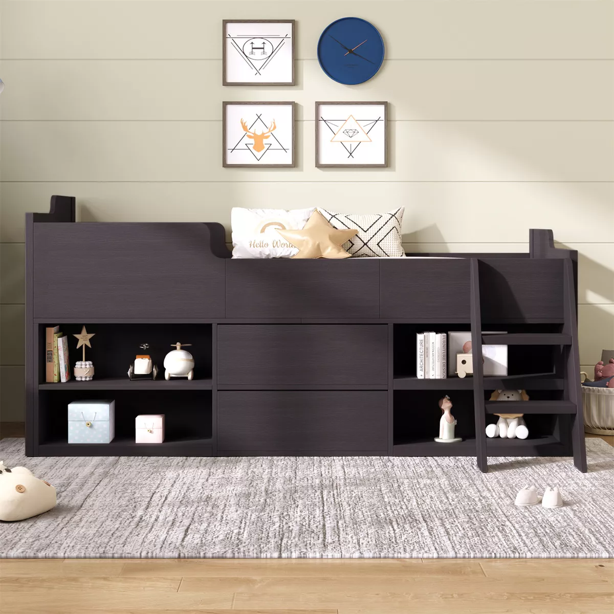 Annikus twin cheap loft bed