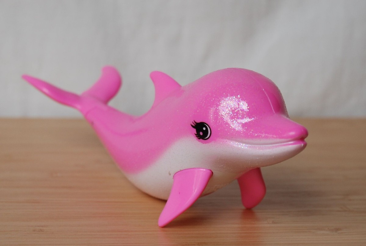 Barbie Doll Dolphin Magic Pink Dolphin Toy Mattel 2016 Rare