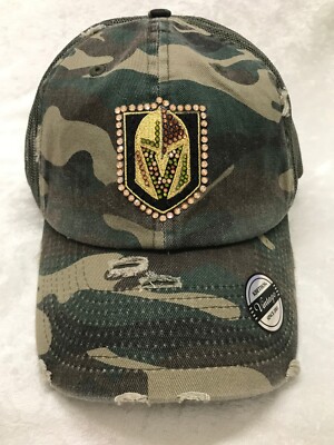 Vegas Golden Knights Hat/Cap CAMO VINTAGE with Swarovski  display picture 1