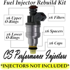 Fuel Injectors Rebuild Repair Kit fits XL5E-B2A for 98-01 Ford Mazda 3.0 V6 Flex