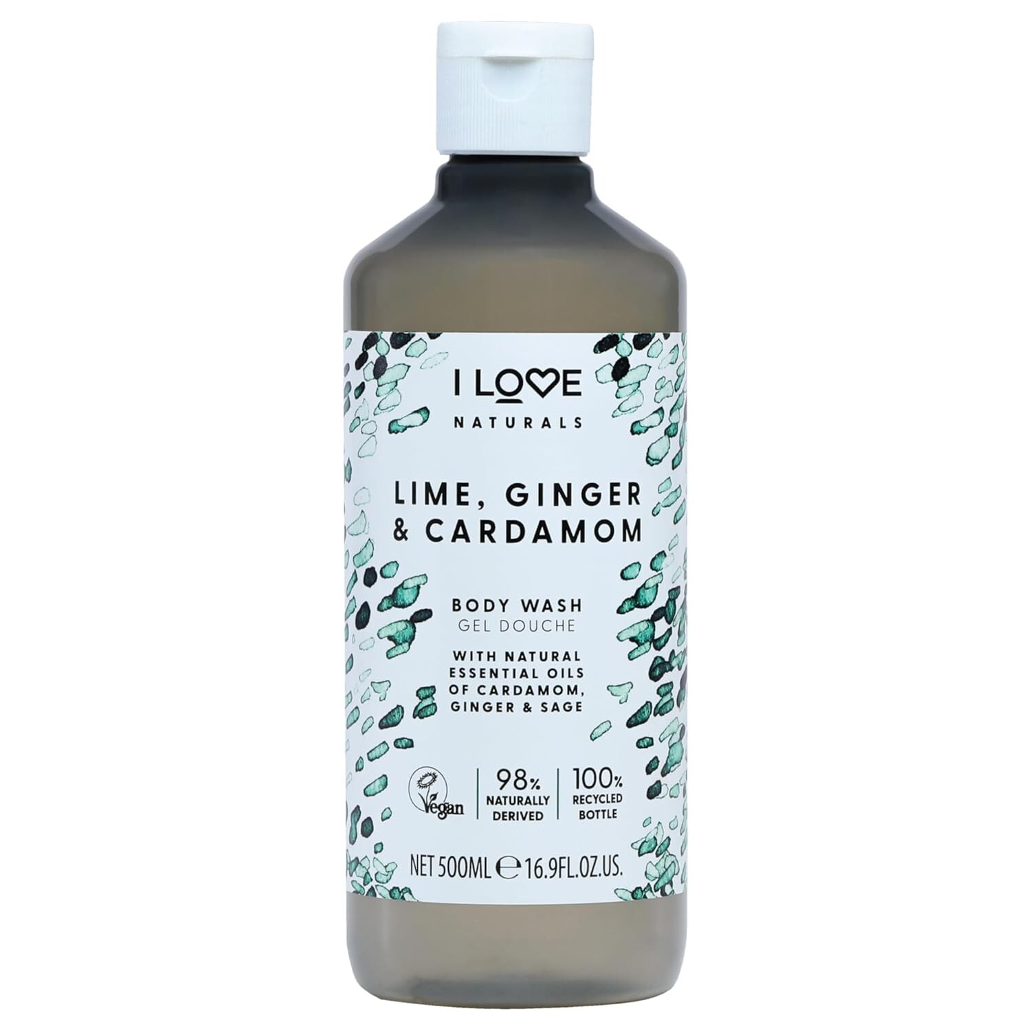 I Love Naturals Lime, Ginger, and Cardamom Body Wash - Moisturizing Body Wash -