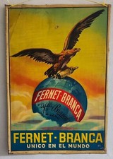 ALT FERNET BRANCA LITO-REKLAME UM 1935! ORIGINALE