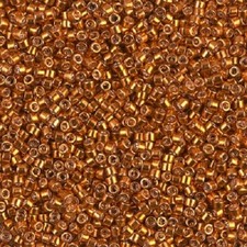 Miyuki Delica DB0421/DB421 11/0 Galvanized Tangerine 7.2g