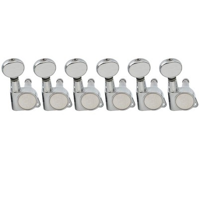 Wilkinson Chrome 6 Inline E-Z-LOK Guitar Machine Head Tuning For Fender Guitar