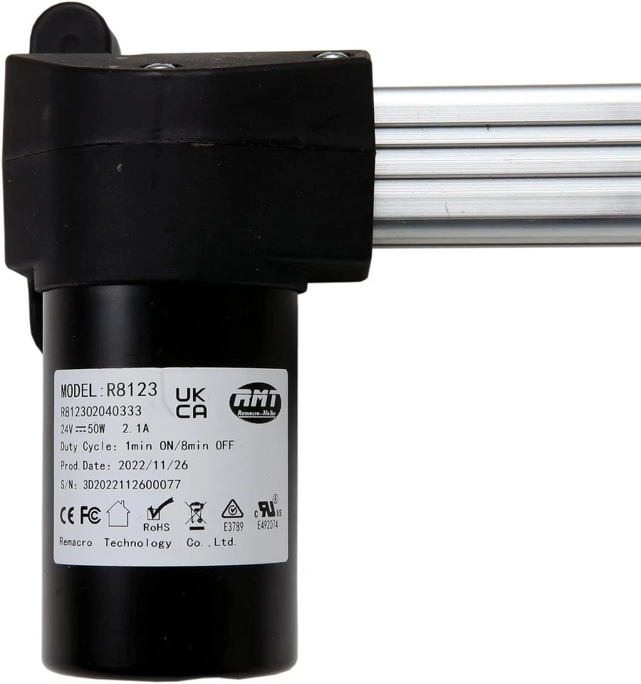 Kit Actuador Reclinable Eléctrico RMT Modelo R8123 R812302040333 Repuesto Foto 3 de 4