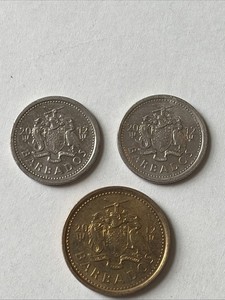 2012 Barbados Coins-10 and 5 Cents-Circulated