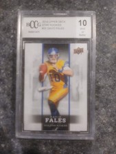  FOOTBALL CARD - DAVID FALES - 2014 UPPER DECK -Star ROOKIE  #25 GRADE 10