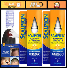 Max Strength Scalp Itch Treatment - 1.5 oz, Pack of 2, Fast Relief for Dry Scalp