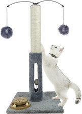 31 Inch Cat Scratching Post Interactive Scratcher with Tracking Ball