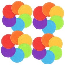 Kids Flying Disc 7 Inch Silicone Flying Disks Bulk for Children Dog Outdoor 24