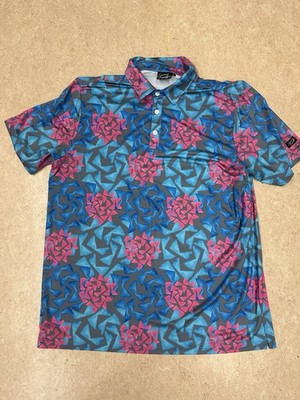Sunday Swagger Men's Golf Polo Size XL Floral Pattern