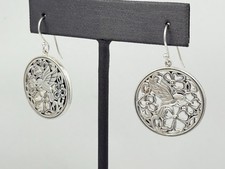 Orecchini pendenti Jai By John Hardy in argento sterling con fiori di colibrì 1,5” 12,9 g
