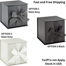 Small 4 Inch Gift Box with Bow Shredded Paper Wedding Party Favor
