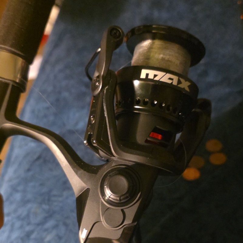 Lew's Grit Stick Spinning Rod & MAX Spinning Reel Combo Set, Black