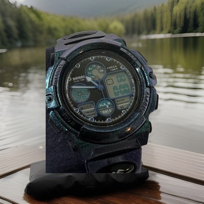 skmei men led digital watch sport watch, sparkle blue, Multi function, NEW