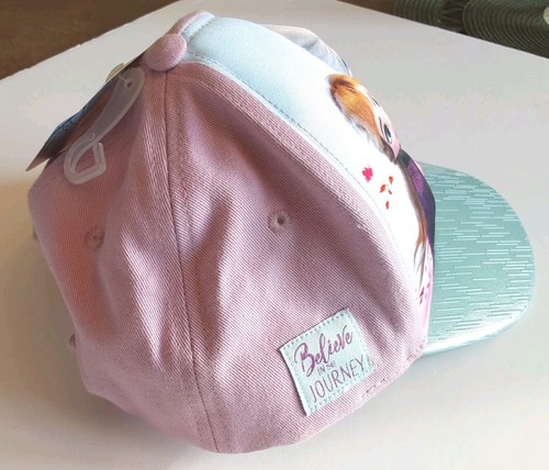 Girls FROZEN II Adjustable HAT/CAP 3D POP Pink/Teal NWT DISNEY - Picture 2 of 8