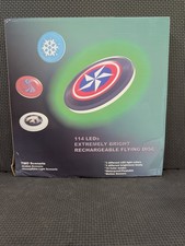 LUXIMI "Light Up LED Flying Disc- Glow n the Dark- 114 Pcs RGB Lghts- 10 Modes