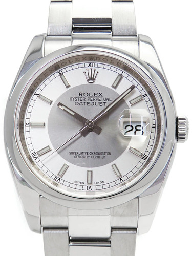 Rolex Datejust 116200 Stainless Steel 36mm Box and Papers Wristwatch #TW071