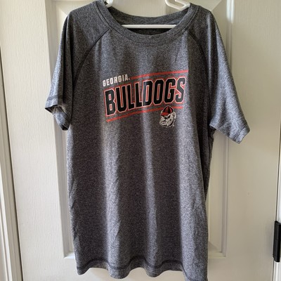 Rivalry Threads UGA Bulldogs Youth Lighweight Gray w/ Logo Tee Size Large -12-14