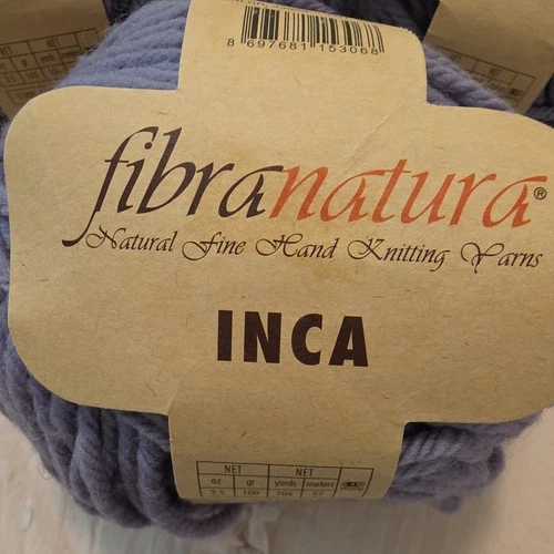 Lot of 3 Skeins, Fibra Natura Inca Yarn 3.5 oz 106 yd Superwash Wool Gray 43029 image 2