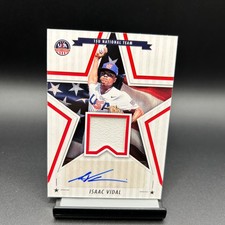 2025 Panini Stars & Stripes Baseball #SSM-IV Isaac Vidal Patch Auto