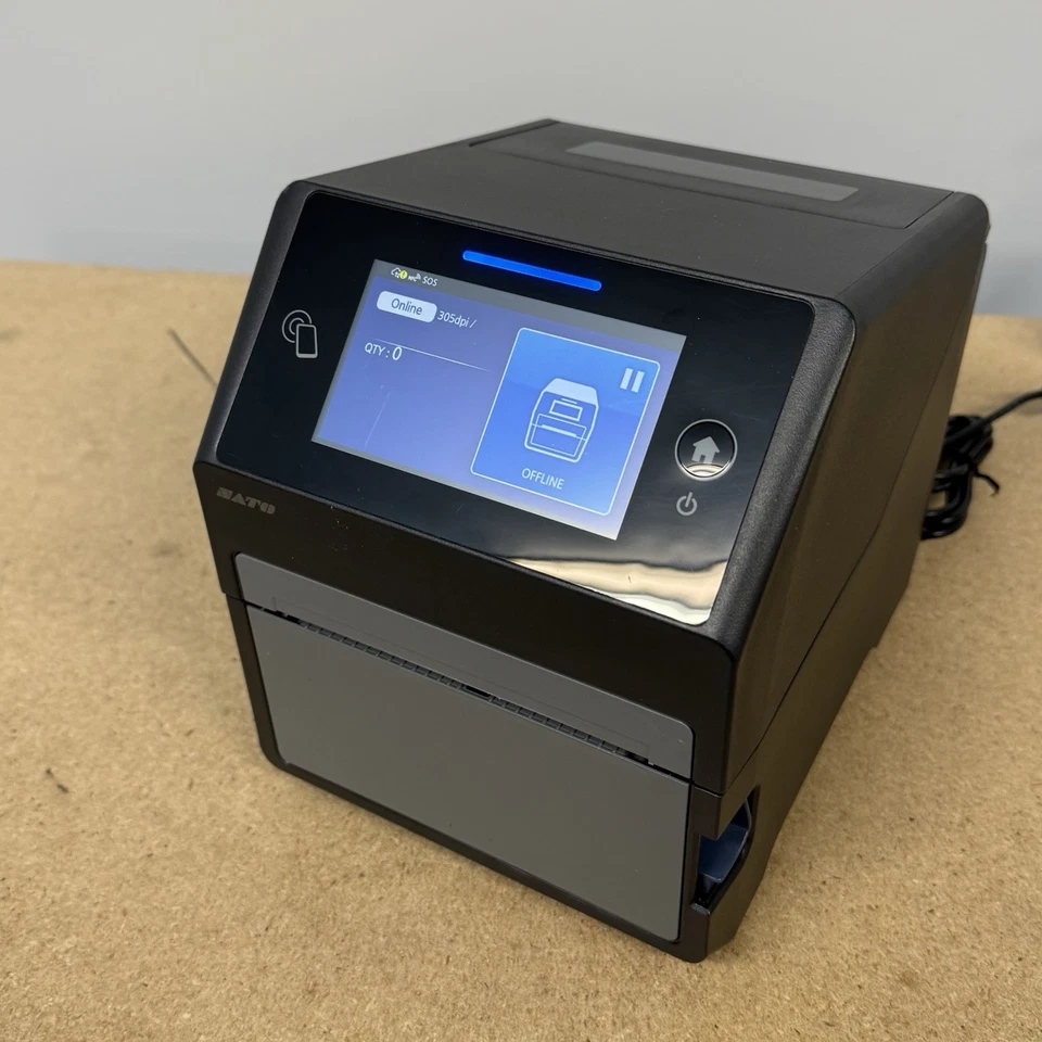 SATO CT4-LX, DIRECT THERMAL PRINTER, PHARMACY - RX PRINTER , 4.3" COLOR SCREEN - Image 4 of 4