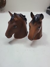 Vintage Chestnut Colored Horse Salt And Pepper Shakers From Japan